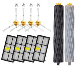 BukkitBow - Accessoireset Geschikt voor iRobot Roomba 800 & 900 Serie - 2 Afzuigrollen, 4 Filters, 4 Zijborstels - Compatibel met 850, 860, 870, 880, 890, 980, 990 - 10 Delige Set — thumbnail 1