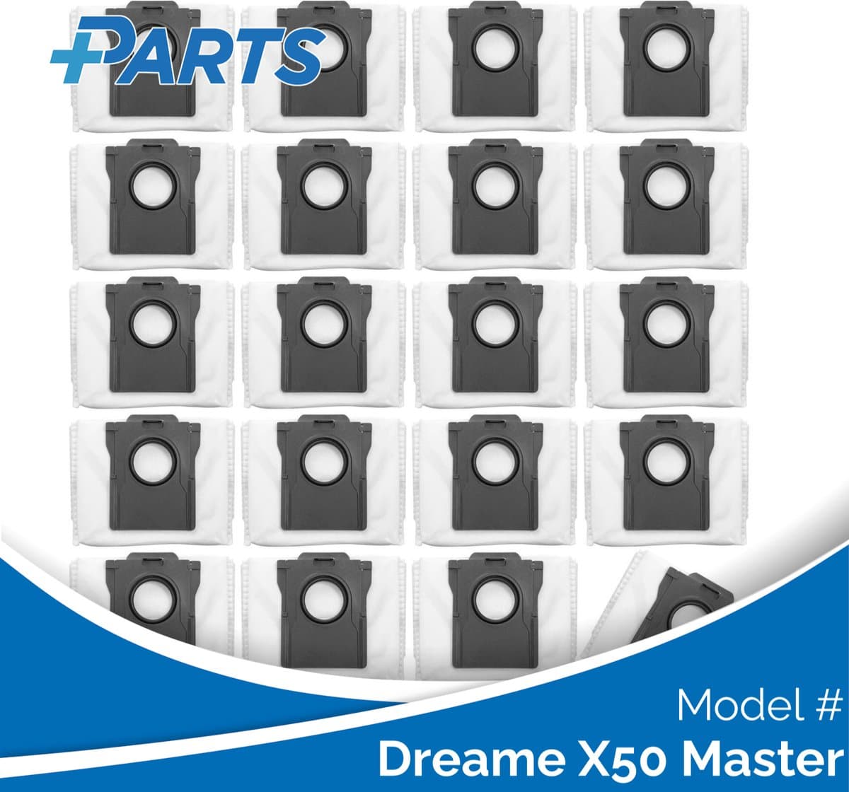 Dreame X50 Master Stofzakken (20 Stuks, Plus.Parts® alternatief voor RDB8) — afbeelding 1