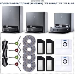 15 stuks accessoireset geschikt voor Ecovacs DEEBOT X1 Omni X1 Turbo X1 Plus stofzuigerrobot, hoofdborstel, zijborstel, filter bodemzak voor stofzuiger, borstel, wisdoek, reserveonderdelen — thumbnail 4