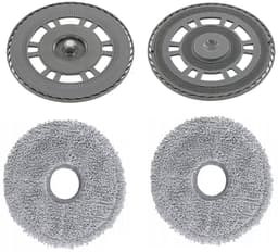 2 x Mop pad houder tray + 2 x mop dweildoek compatibel met Dreame / L20 / X30 / X40 / Ultra L10s ULTRA PRO HEAT - twee stuks - Hoogwaardige vervanging — thumbnail 1