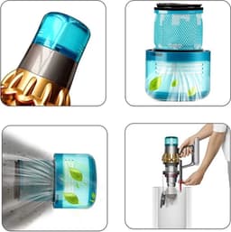4x HEPA Filter geschikt voor Dyson v11, V15 Detect Complete Extra Stofzuiger vervanging 970013-02 — thumbnail 3