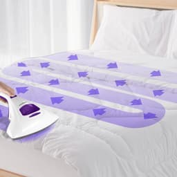 CLEANmaxx mijtstofzuiger met UV-C-licht en 2 EPA-filters, handstofzuiger voor matrassen voor mensen met allergieën, anti-mijt matrasreiniger die 99,9% van alle mijten, bacteriën en bedwantsen vernietigt, paars — thumbnail 3