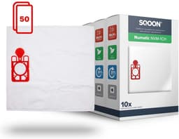 SQOON® Stofzuigerzakken - Geschikt voor Numatic Henry, Hetty, James & PPR-240 | Voordeelset 50 Stuks | NVM 1CH | Model 604015 — thumbnail 1