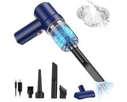 Krachtige oplaadbare Handheld Vacuum Cleaner - 2 in 1 Zuigen Blowing - Lichtgewicht voor Home Pet Hair en Car Cleaning