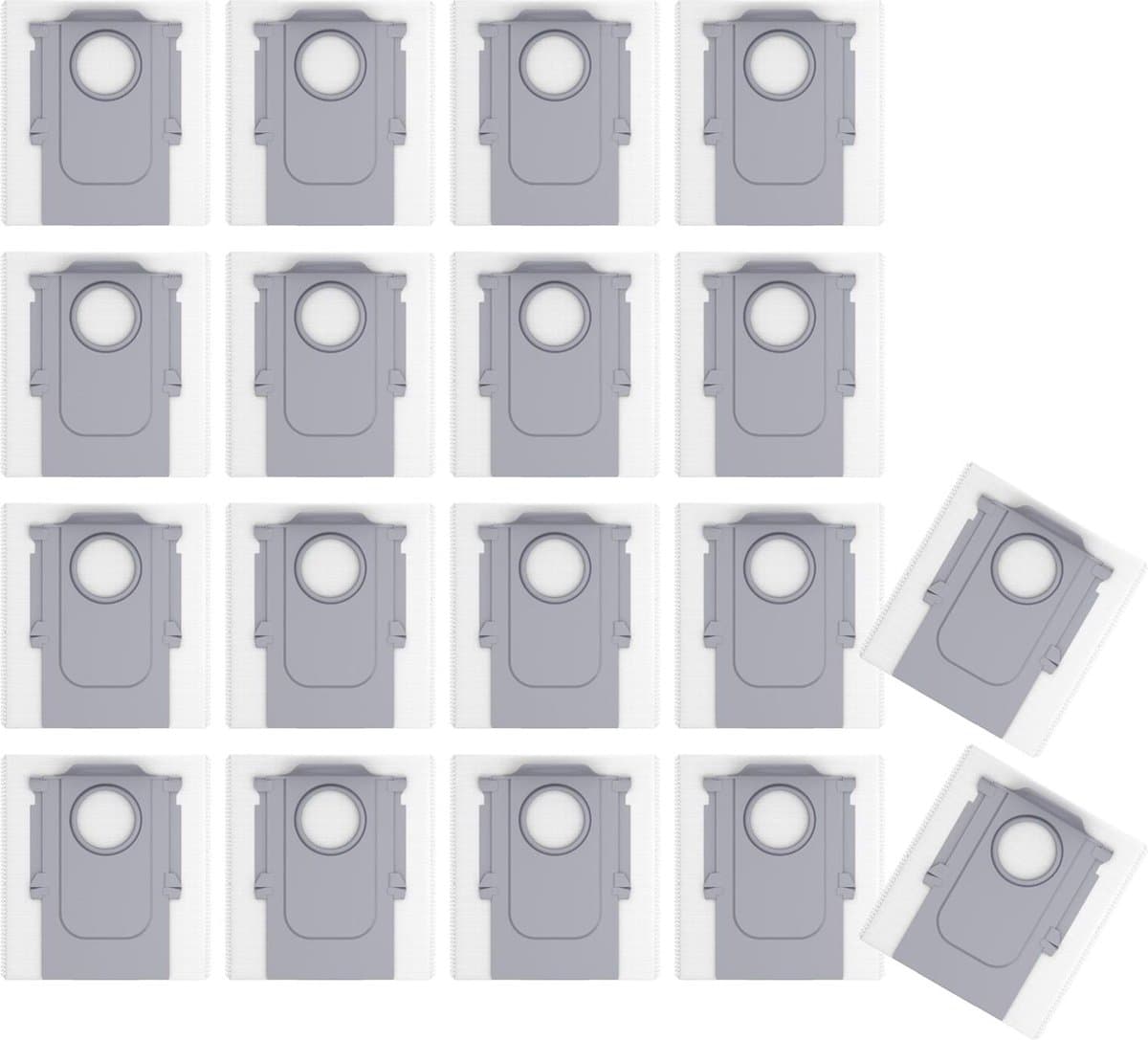 Roborock Qrevo, S8 Max(V) Ultra, Saros en QV Serie Stofzakken (18 Stuks, Plus.Parts® alternatief voor 8.02.0239) — afbeelding 1
