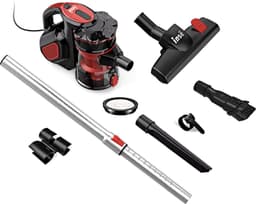 J&R Steelstofzuiger - Stofzuiger - Met draad - Stofzuiger en handstofzuiger - 2in1 - 600W - 18kPa - Rood — thumbnail 5