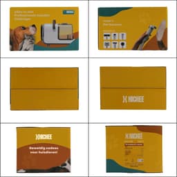 Hondentondeuse Met Stofzuiger En Hondenborstel – Elektrische Huisdierborstel Met 12.000 Pa Zuigkracht En 2-5 L Capaciteit (Witgrijs) — thumbnail 5