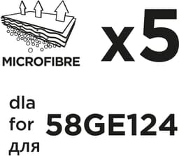Graphite Energy+ Serie - Microvezel Stofzuigerzakken - 5 stuks - 480mm x 240mm - 58GE124 — thumbnail 3