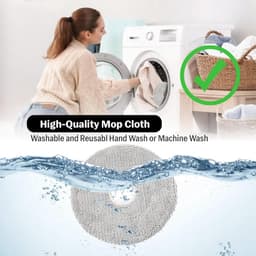 6 vervangbare mopdoeken, geschikt voor Dreame L10s, L20 Ultra, L10s Pro Ultra Heat, L10 Ultra, L10s Pro, L10 Prime, Xiaomi X10, S10, X40 Ultra robotstofzuigers, geschikt voor Dreametech X30 Ultra — thumbnail 4