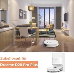 18-delige accessoireset voor de Dreame D20 Pro , D20 Pro Plus robotstofzuiger - inclusief 1 paar hoofdborstel, 4 zijborstels, 2 filters, 4 doeken, 6 stofzakken — thumbnail 2