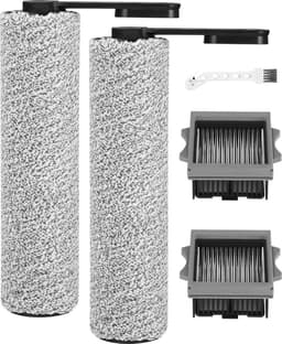 Vervangende rolborstels en filters geschikt voor Tineco Floor One S5 nat- en droogstofzuiger, inclusief 2 rolborstels, 2 filters en 1 reinigingsborstel. — thumbnail 1