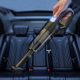 Mini Kruimeldief - Draagbare Stofzuiger - Auto Interieur Reinigen - Lichtgewicht Ontwerp - 500 Gram - Zwart — thumbnail 2
