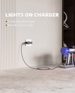 Oplaadkabel - oplader - 26.1V-lader- Kabel 1,8 m - geschikt voor Dyson V6 V7 V8-stofzuiger - Universeel - netadapter — thumbnail 4