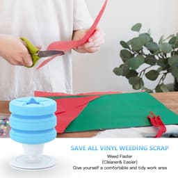 Vinyl Schroot Collector - Vinyl Wieden Tool - HTV Knutselen - Grote Zuigkracht - 10 x 7.5 x 10 cm — thumbnail 3
