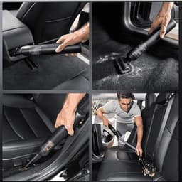 Handstofzuiger voor in de auto, afneembaar voor gemakkelijk transport, krachtige zuigkracht, borstelloze motor, twee instelbare snelheden, Type-C opladen, zwart. — thumbnail 4