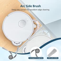 Geschikt Geschikt voor Roborock Qrevo S5V / Curv / Edge / Edge S5A / Curv S5X. De Qrevo S5V vervangingsonderdelen en accessoires omvatten: 2 sets hoofdborstels, 6 dweildoeken, 6 stofzakken, 4 HEPA-filters, 6 zijborstels en 2 reinigingsaccessoires. — thumbnail 3