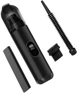 carmdering - Handstofzuiger - Draadloze Stofzuiger - Autostofzuiger - 60W, 9-10 KPA, 2 modi (25000/36000 rpm) - 26×6,5×6,5 cm - Incl. spleetmondstuk, borstel, blaasmondstuk - Licht, draagbaar, perfect voor thuis en onderweg — thumbnail 5