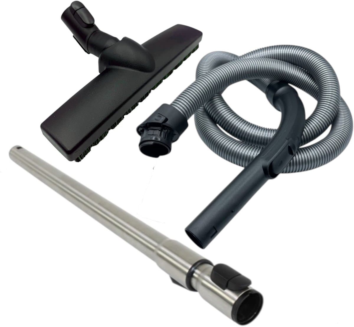 Fixem stofzuiger accessoire set geschikt voor Miele C3 S8 Guard M1 L1 S8000 - parketmond harde vloer mond telescoopbuis stofzuigerslang handgreep pvc parket laminaat — afbeelding 1