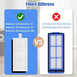 10 stuks - inclusief 4 filters, 4 randveegborstels, 1 Hoofdborstel en 1 hoofdrolborstel - Voor Eufy RoboVac 11S, RoboVac 12, RoboVac 15C, RoboVac 30, RoboVac 30C, RoboVac 35C - Vervangingsonderdelen — thumbnail 3