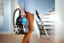 Philips Stofzuiger zonder Zak FC9331/09 - Alle Vloertypen - Sterke Zuigkracht - Met H13 Allergiefilter - Met Extra Mondstuk - Blauw — thumbnail 2