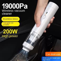 Draagbare Autostofzuiger - Handreiniger Kruimeldief - Auto Interieur Reinigen - Draadloze Krachtige Zuigkracht - 0.5L Stofbox - Blauw — thumbnail 3