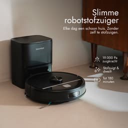 Bloomfold Robotstofzuiger met Dweilfunctie & Leegstation - 19.000Pa Zuigkracht – LiDAR Navigatie - 180 minuten - Slimme AI Robot Stofzuiger - Geschikt voor Huisdierhaar — thumbnail 2