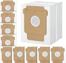 10 stuks stofzakken voor iRobot Roomba Essential 104 Vac/104 Combo/105 Vac/105 Combo/Plus 404/405/505 Combo/504 Vac/Max 705 Vac&Combo/Q0520 robotstofzuiger - wegwerpstofzakken voor Roomba — thumbnail 1