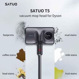 Dailygoody - Natte en droge elektrische dweil - Vervanging voor Dyson V7 V8 V11 V15 - Eenvoudig te monteren - Geschikt voor V10 modellen - Perfect voo... — thumbnail 4