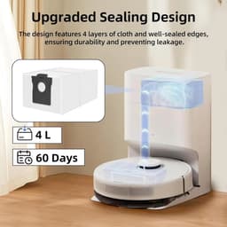 Verpakking met 12 stofzakken Geschikt voor Dreame D10 Plus Gen 2/L10s Plus stofzuigers — thumbnail 2