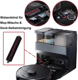 Twee reinigingsborstels Geschikt voor Roborock S8 / S8+ / S8 Pro Ultra — thumbnail 3