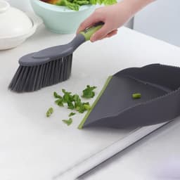 Bezem en Stoffer Set - Reinigingsset Huishouden - Bureau Schoonmaken - Dichte Borstel Verwijdert Haar - Compact Ontwerp - Niet Gespecificeerd — thumbnail 4