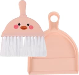 Handige Schoonmaakset - Mini Stoffer Blik - Kleine Klusjes - Ergonomisch Handvat - Compact Formaat - Roze — thumbnail 4