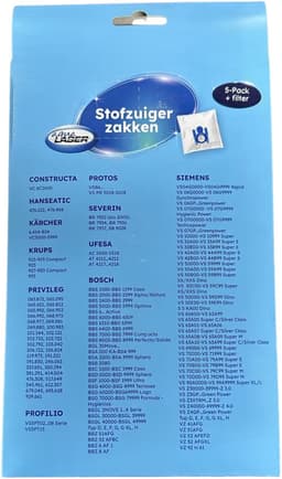 Aqua Laser Stofzuigerzakken - 30 stuks - 6 filters - voor Bosch en Siemens stofzuigers — thumbnail 1