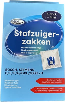 Aqua Laser Stofzuigerzakken - 30 stuks - 6 filters - voor Bosch en Siemens stofzuigers — thumbnail 2
