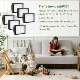 6-delige Zwarte HEPA Filters - Geschikt voor iRobot Roomba i7/i3/i5/E5/i8+ (niet voor Combo J7+/J9+) — thumbnail 5