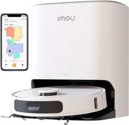 Imou RV3 - Robotstofzuiger met grondinge dweilborstels - Razendsnelle inkaartbrenging door LIDAR sensor - Opslag Plattegrond 3 Verdiepingen - Automatische lediging - AI Aangedreven door Imou Sense - 8500 Pa - 180 minuten aaneengesloten reinigen — thumbnail 1