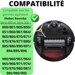 Accessoirespakket voor iRobot Roomba Serie 800 900 850 860 870 880 890 980 990 Filters-borstels-afzuigrollen — thumbnail 5