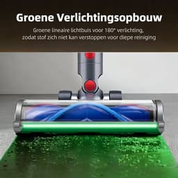 Stofzuigermond - Geschikt voor Dyson Steelstofzuiger V7/V8/V10/V11/V15/G5 - Groen Led - Wasbare borstel - Stofzuigeraccessoires - Vloerzuigmond - Blauw — thumbnail 5