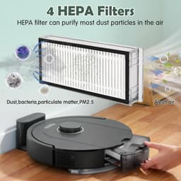 20 stuks Accessoires geschikt voor Roborock Q5 Pro/Q5 Pro+/Q8 Max+/Q8 Max Stofzuiger,2 Hoofdborstels,4 HEPA-Filters,6 Dweilen,6 Zijborstels,1 Borstel,1 Schroevendraaier Vervangende Onderdelenset — thumbnail 5