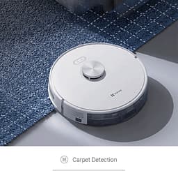 EZVIZ RE5 Robotstofzuiger met Dweilfunctie – 4000 Pa – LiDAR Navigatie – App Bediening – Tapijtdetectie – Werkt met Google Assistant & Alexa – Wit — thumbnail 3