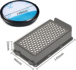 HEPA Filter Set Geschikt Voor Rowenta Compact Power ro3715 ro3795 ro3798 Cyclonic Stofzuiger - Stofzuigerfilter - Filterset — thumbnail 2