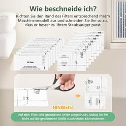 16 filters voor Miele stofzuiger [Compact C1 & C2, Complete C2 & C3, S8340] 8 motorbeschermingsfilters en 8 uitlaatluchtfilters, vervangingsfilters compatibel met Miele stofzuigers S4000, S5000, S6000 — thumbnail 4
