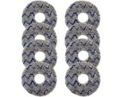 Set van 8 dweilpads geschikt voor Ecovacs Deebot X1, X1 Omni en X1 Turbo stofzuigers