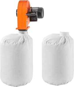 VEVOR Stofafzuigsysteem, Wandmontage, 1 Pk, 951,45 M³/U, Stofafzuiger voor Houtbewerking met Stofzak Van 2,5 Micron en 79,5 L, Spaanafzuigsysteem voor Houtbewerking/Werkplaatsen, Industriële Fabrieken — thumbnail 1