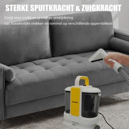 Draagbare tapijt- en meubelreinigingsmachine, 18 kPa tapijtreiniger voor diepe vlekken, vlekkenreiniger voor ongelukjes met huisdieren, vloerkleden, trappen, autostoelen en banken, inclusief accessoires. — thumbnail 3