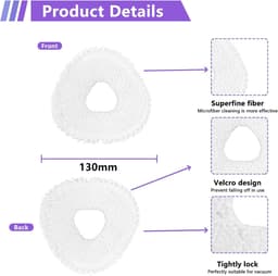 Vervangende accessoires Geschikt voor Narwal Freo robot stofzuiger accessoires set 2X borstels 2X filters 4X dweilen 4 zijborstels — thumbnail 5