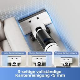 Draadloze nat- en droogstofzuiger W15 Pro - 3-in-1 zuig- en dweilfunctie - 18 kPa krachtige zuigkracht - zelfreinigend systeem - zelfdroogfunctie - HEPA-filter - LCD-display - turboborstel - tot 35 min werktijd - randreiniging <5 mm — thumbnail 5