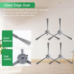 14 stuks Accessoireset - Geschikt voor Eufy G50 - G50 Hybrid - L60 - L60 SES - L60 Hybrid - L60 Hybrid SES - L50 - L50 Ses - Onderdelen - voor robotstofzuiger - Vervangingsonderdelen — thumbnail 5