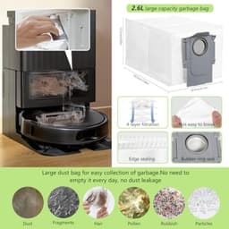 PromoHome 29-delige accessoireset Geschikt voor Roborock Qrevo pro/Qrevo Maxv/Qrevo Plus/Qrevo S "Zwart" — thumbnail 4