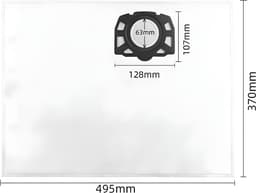 10x Stofzuigerzakken & 1 filter geschikt voor Karcher WD2 Plus, WD3 (Battery), KWD1, KWD2, KWD3, WD3.200 - WD3.800 M - stofzuigzak stofzakken — thumbnail 2
